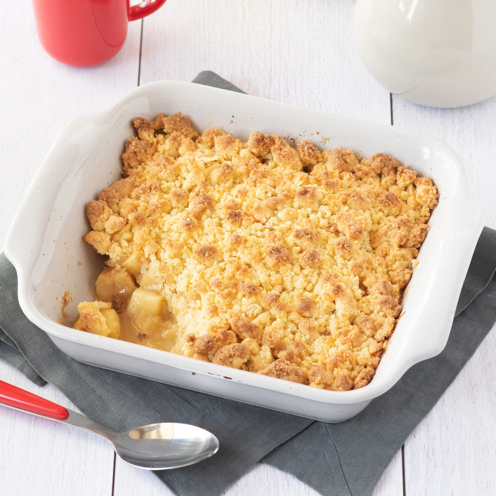 Crumble aux pommes - Régilait