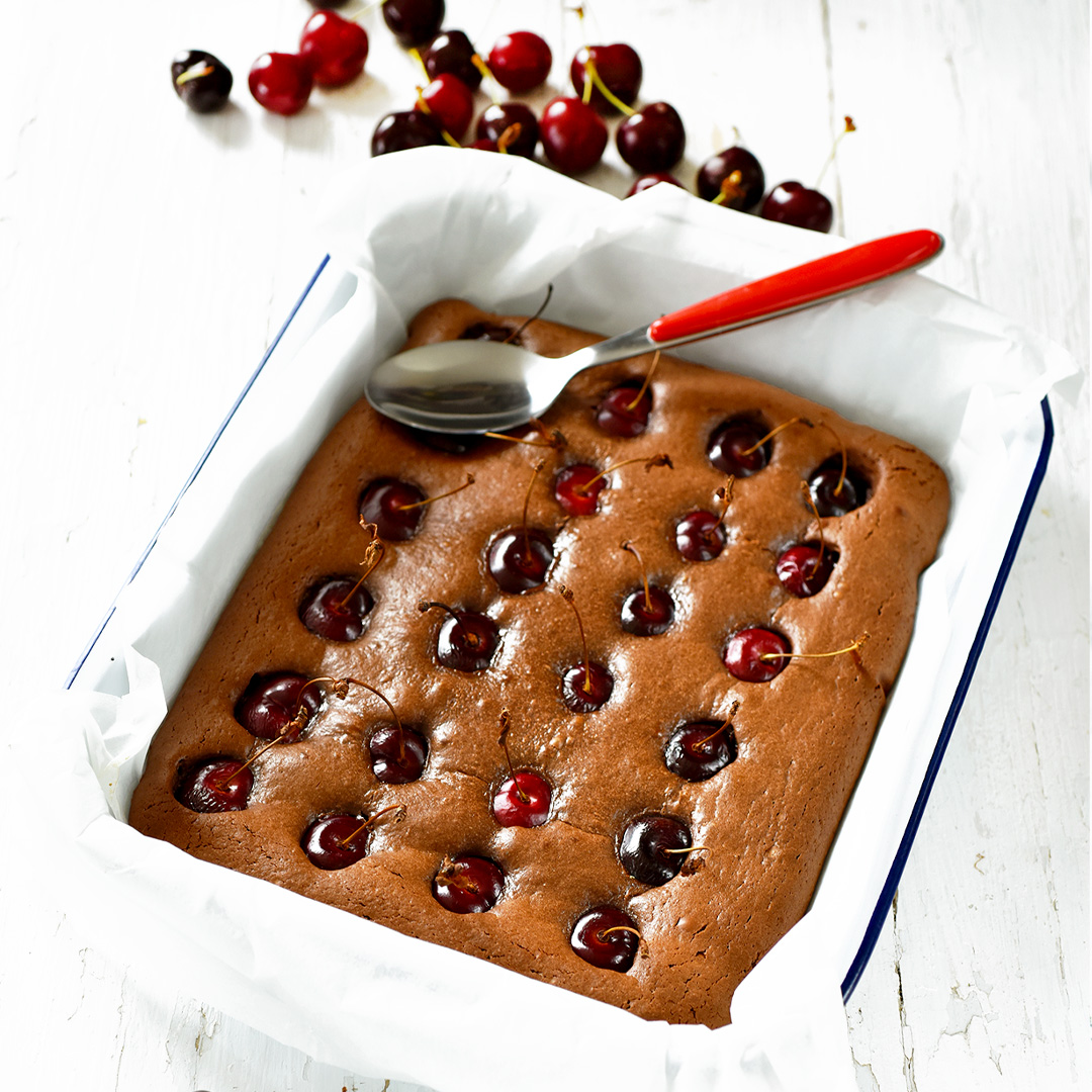Brownie aux cerises