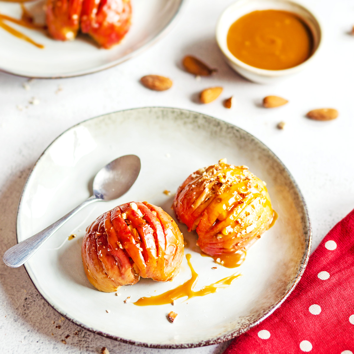 Pommes Hasselback au caramel beurre salé