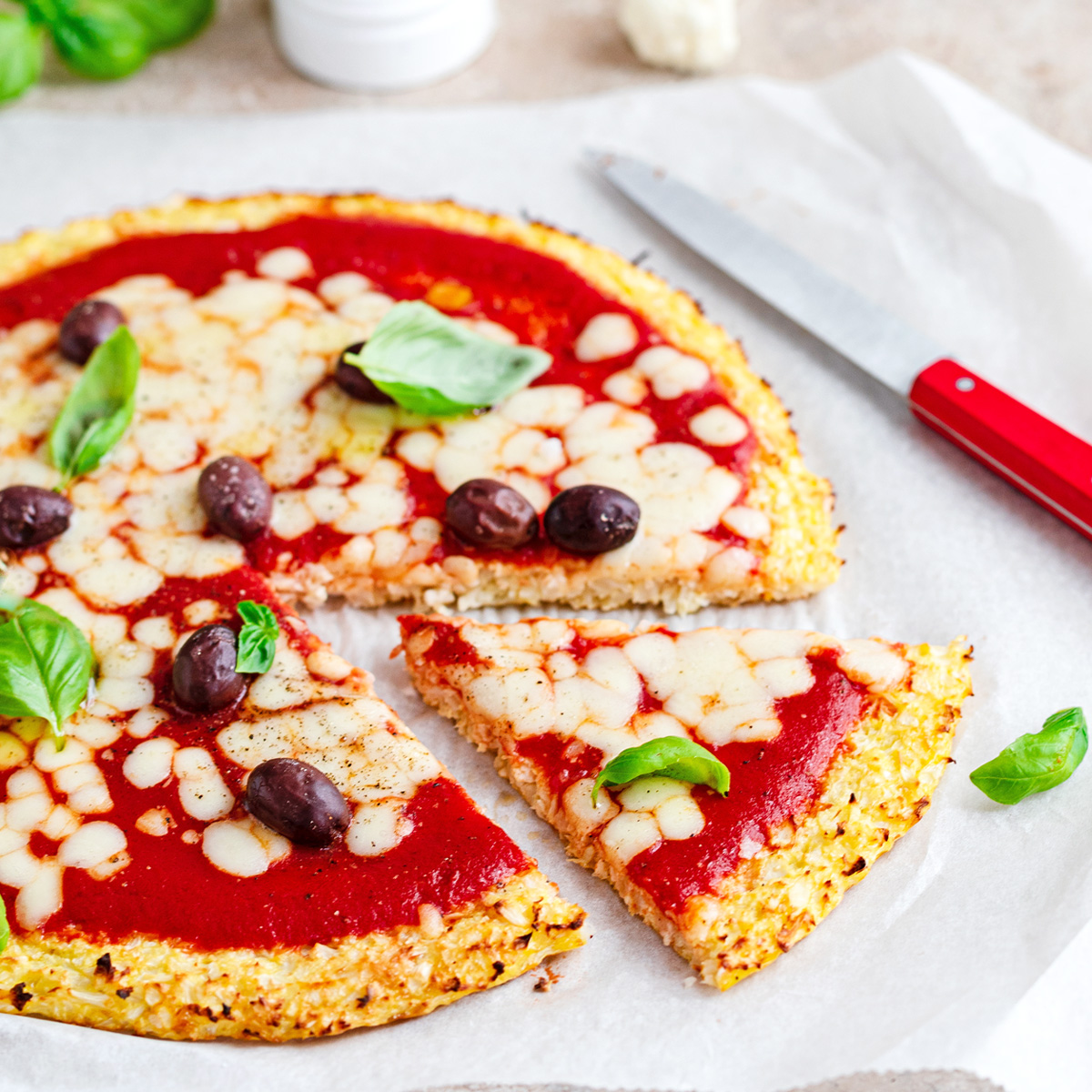 Pizza de chou-fleur