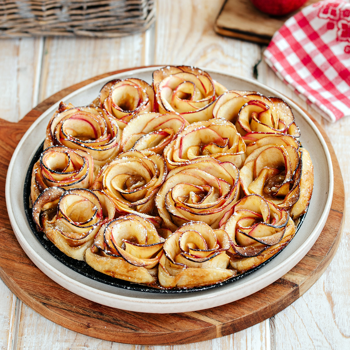 Tarte bouquet de roses