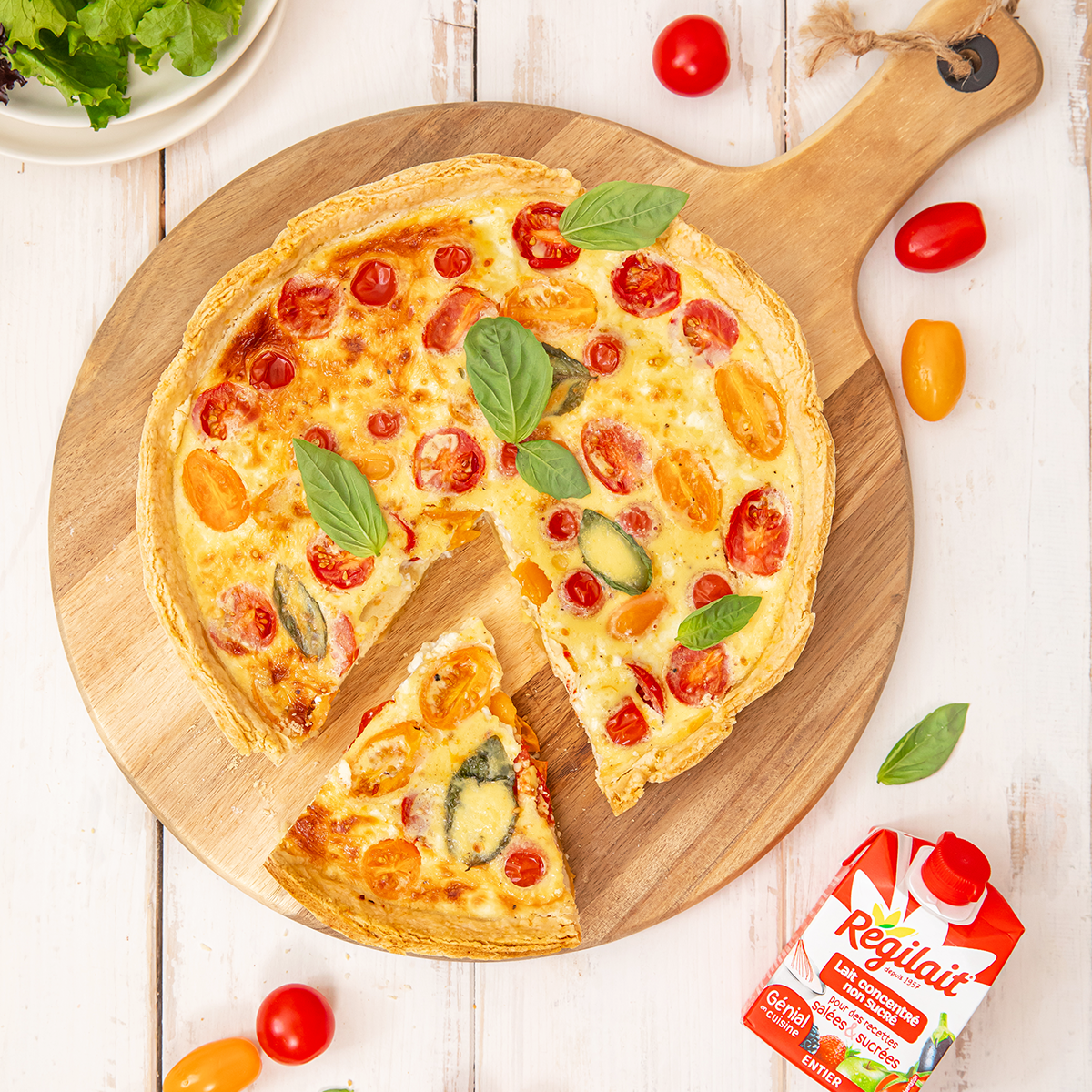 Quiche tomates cerises et feta