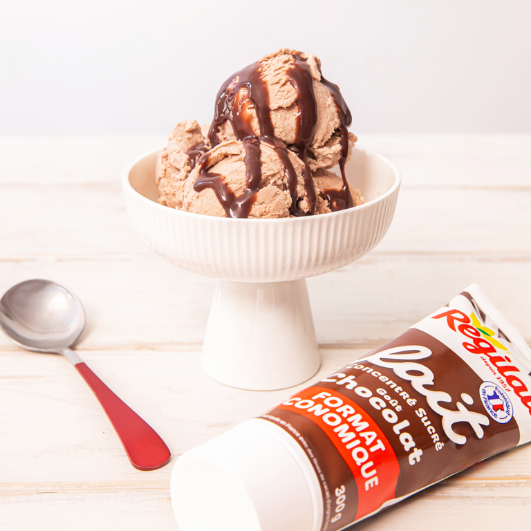 Recette et photographie de la Glace facile au chocolat par Rouge Madame, Alice Bertho