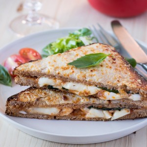 Croque-monsieur mozzarella et tomates séchées