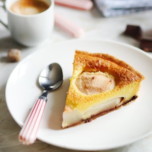 Tarte aux poires et chocolat