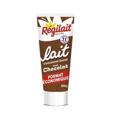 Tube de lait concentré sucré goût chocolat